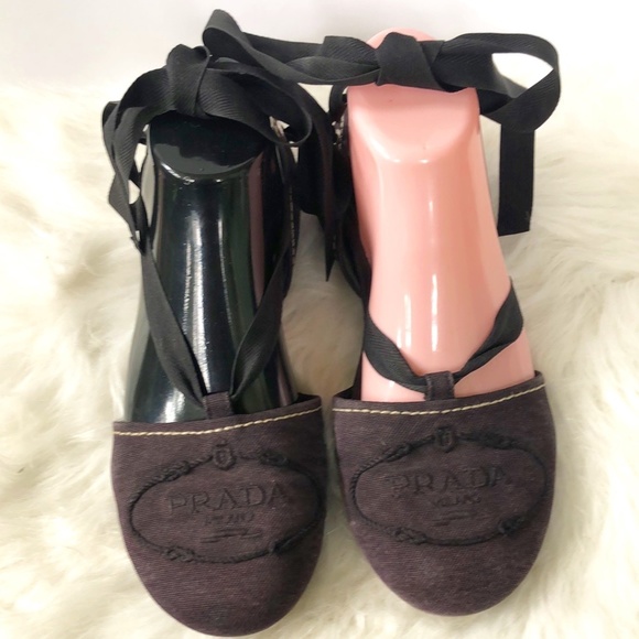 PRADA Strappy Sandal Shoes - Size 38 AUTHENTICATED - Picture 2 of 9